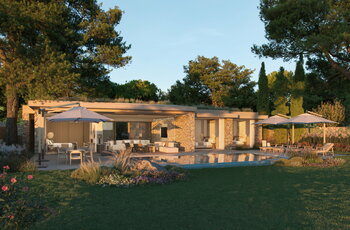 Deluxe Four Bedroom Villa Privatpool Gartenblick