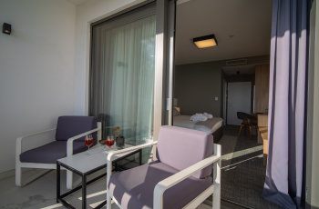 Deluxe Doppelzimmer mit Balkon und Meerblick