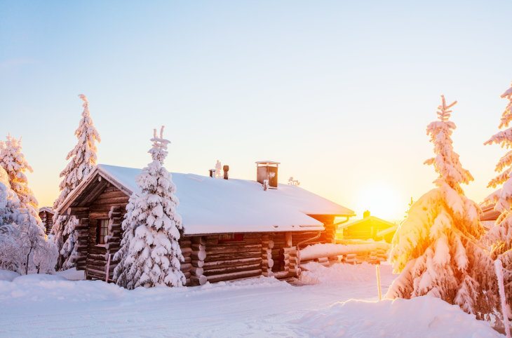 Winterzauber in Finnisch Lappland