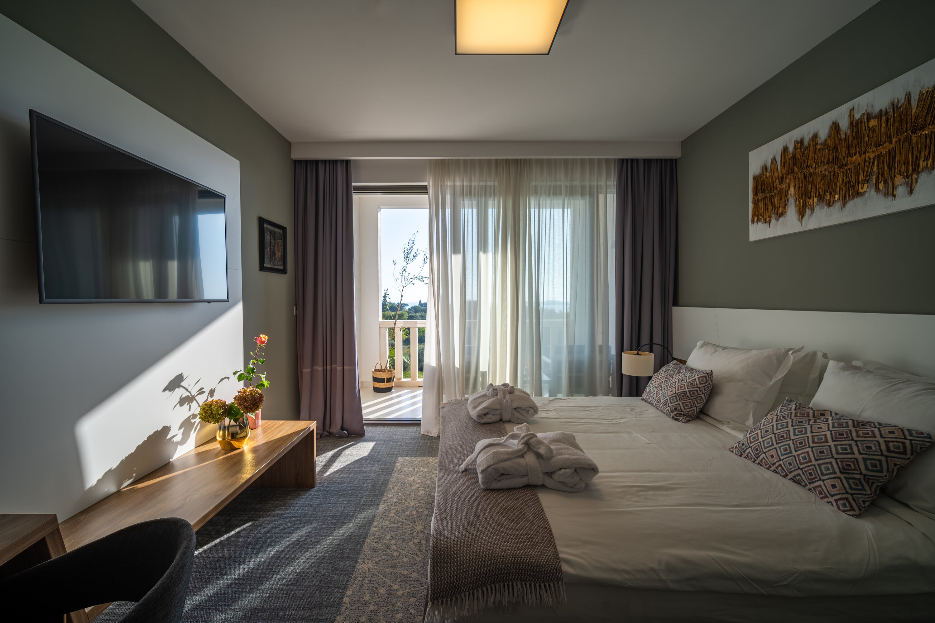 Deluxe Doppelzimmer mit Balkon und Meerblick