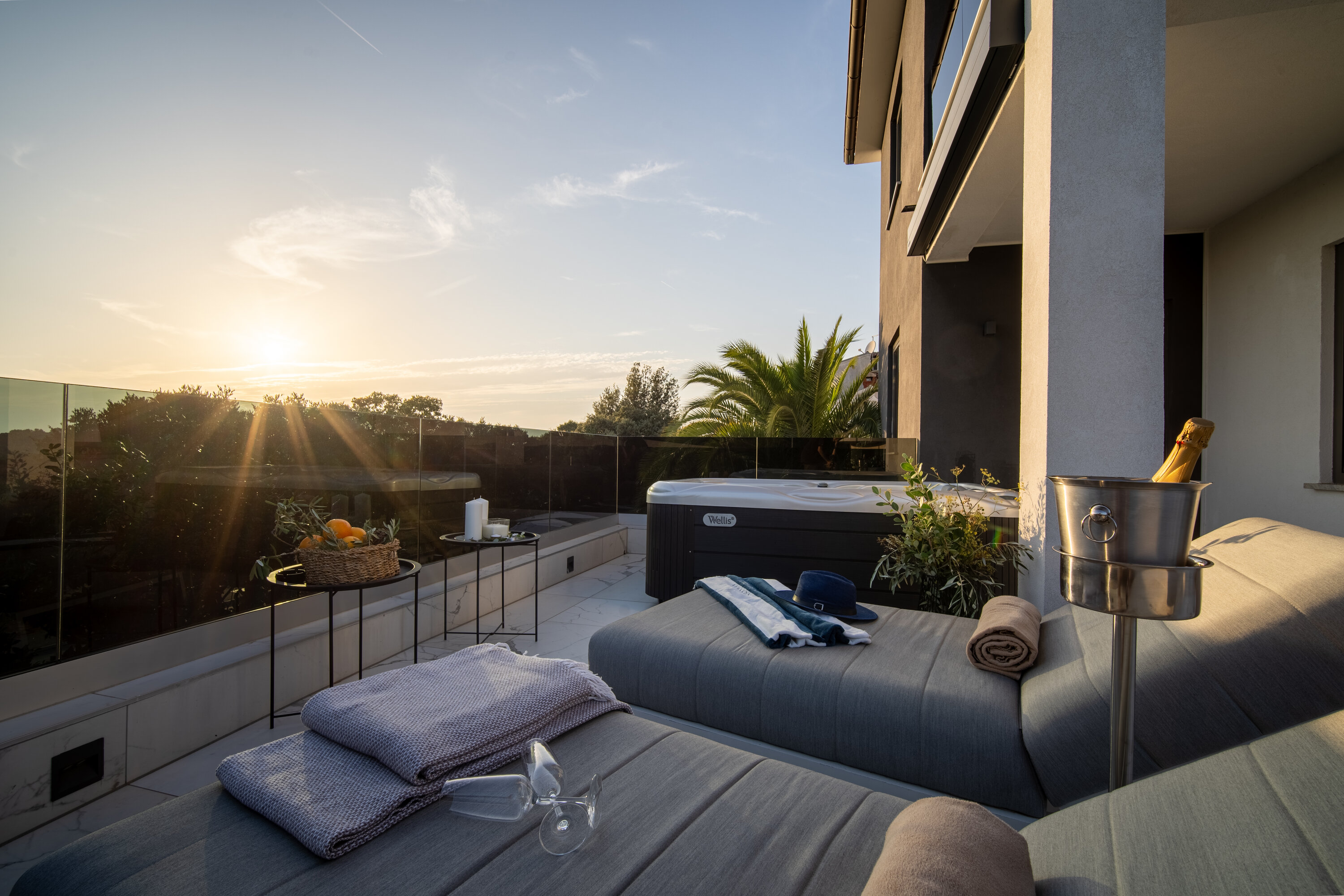 Luxussuite mit Whirlpool